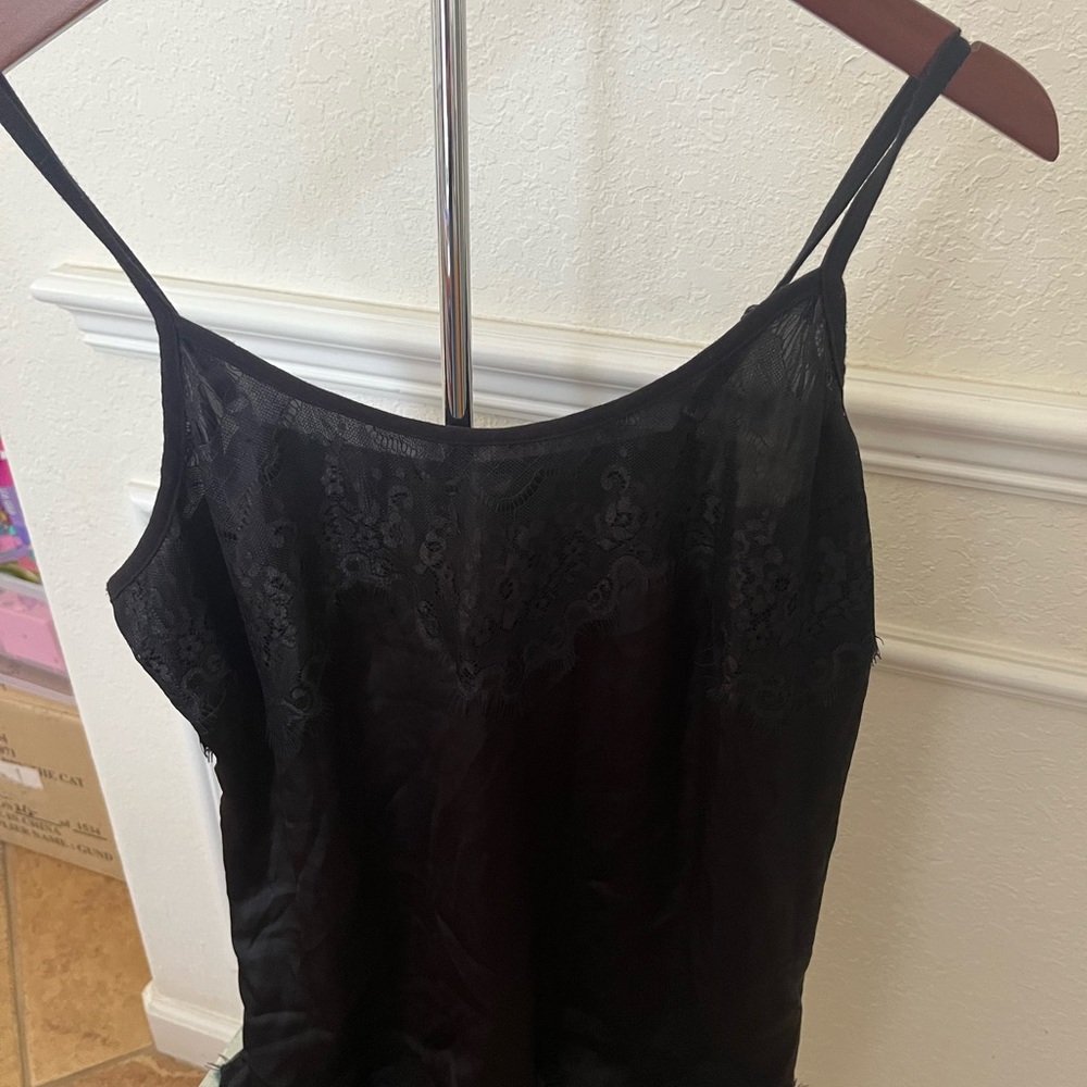 Maurices Black Lace Tank Top